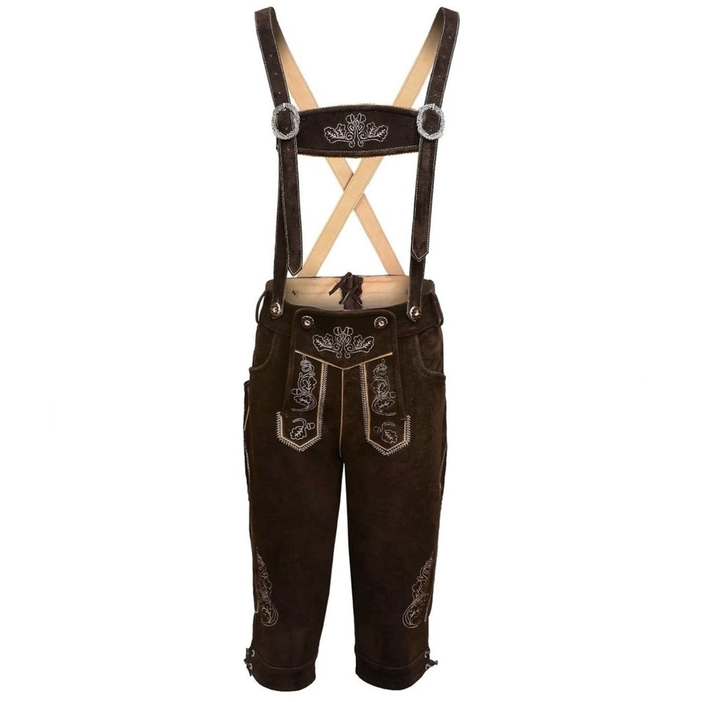 Men's Brown Leather Lederhosen